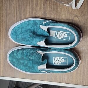 Teal Vans 6 mens 7.5 womens